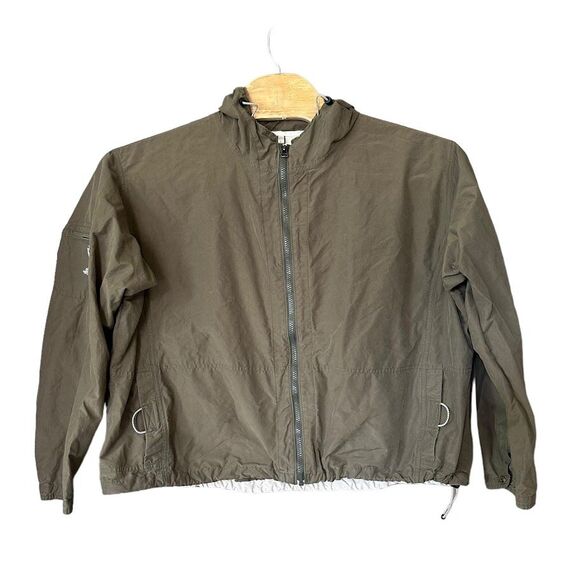 Columbia‎ Sportswear Army Green Cropped Windbreaker Jacket Womens Plus 3X - Picture 1 of 4